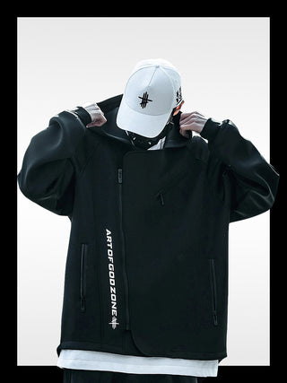 Oversized techwear hoodie