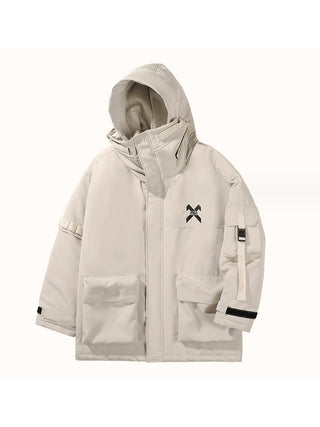 White techwear jacket