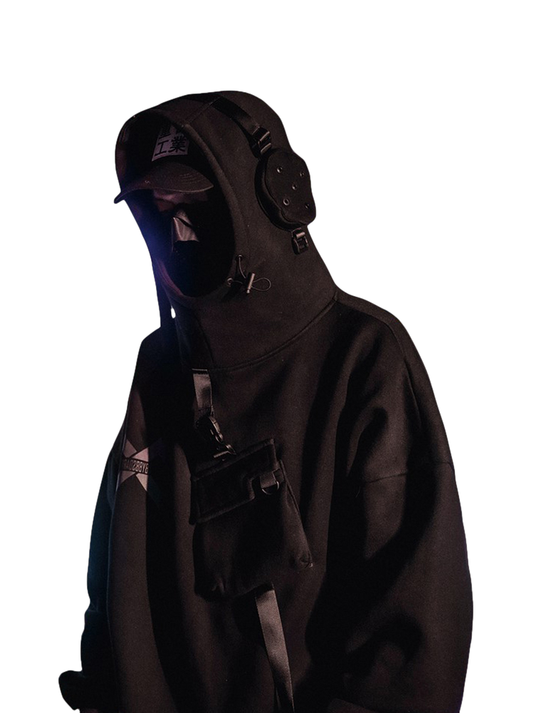 Cyberpunk techwear-hoodie