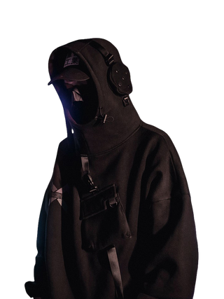 Cyberpunk techwear-hoodie