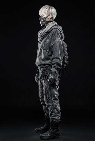 Zwarte hoodie-streetwear