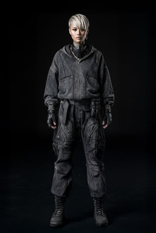 Zwarte hoodie-streetwear