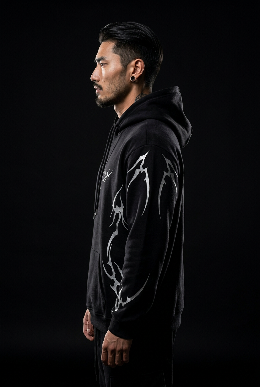 Cyberpunk techwear-hoodie