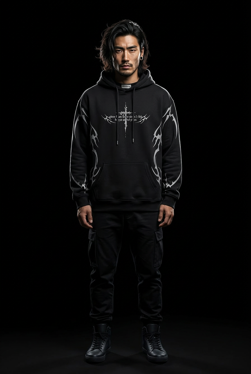 Cyberpunk techwear-hoodie