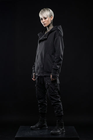 Full zip noir techwear