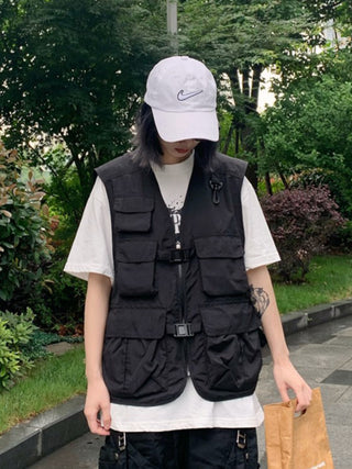 Zwart tactisch vest