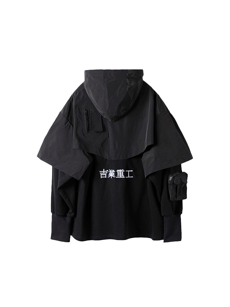 Zwarte hoodie-streetwear