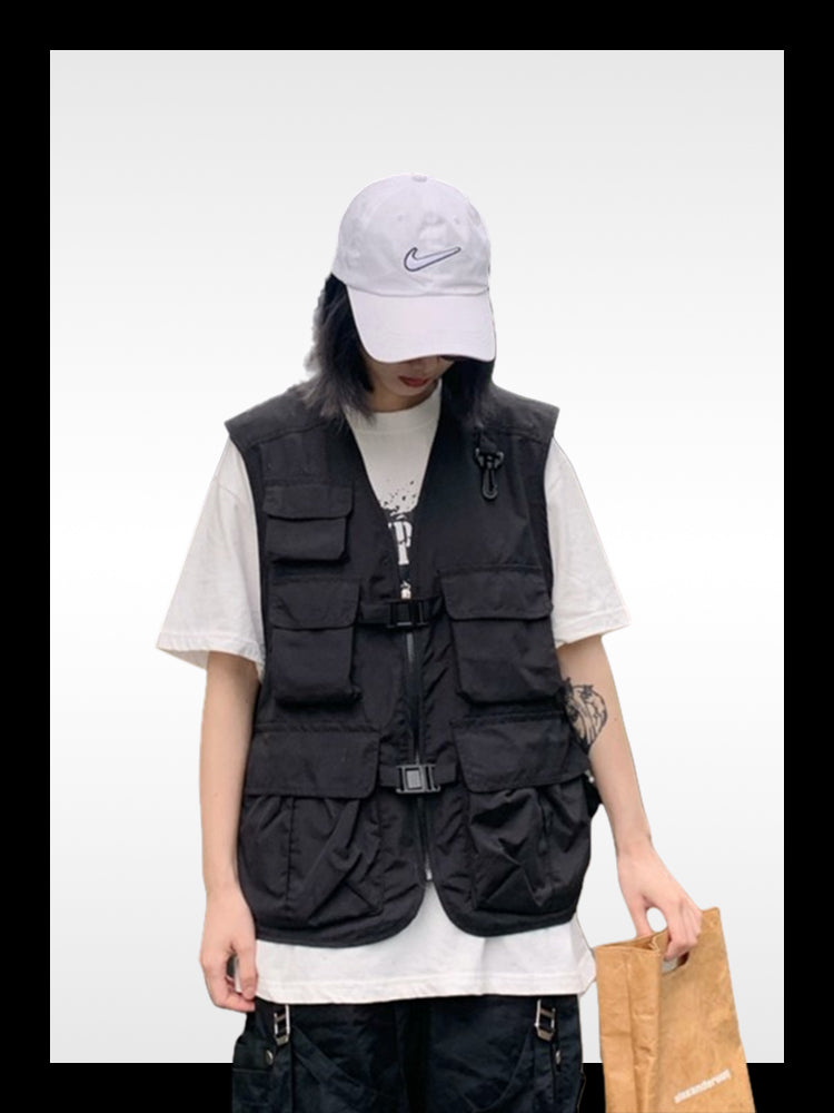Zwart tactisch vest