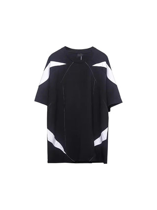 tee-shirt-patchwork-noir-blanc